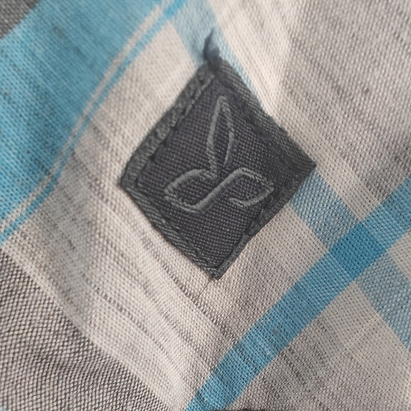 Prana Men's Uomo Tamarack Plaid Button Down Shirt Size S - Picture 4 of 4